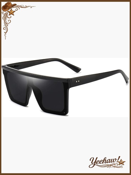 Accessories - Oversized Square Sunglasses UV400 Protection Flat Top Retro Style Unisex